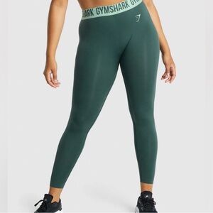 Gymshark Women's High-Rise Forest Green Seamless Leggings